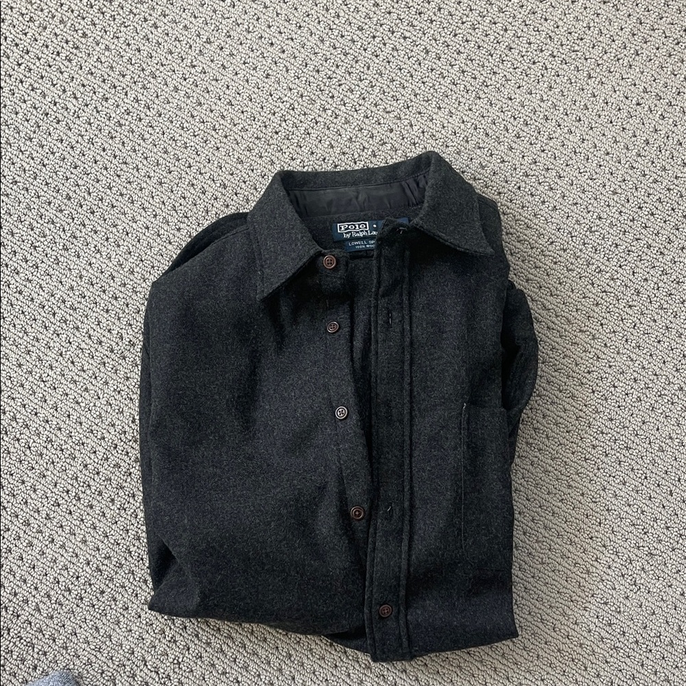 Polo by Ralph Lauren Men's Dark Gray Shirt Jacket